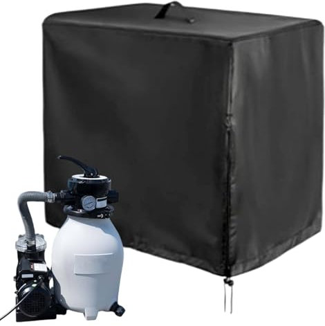 Sandfilteranlage Pool Abdeckung, Sandfilterpumpe Für Pool Abdeckung Mit Verstellbarem, wasserdichte UV-beständig Abdeckung Für Sandfilteranlage Poolpumpe Poolfilterabdeckung