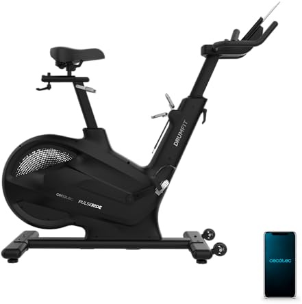 Cecotec Heimtrainer Fahrrad Drumfit Indoor, Indoor Cycling Bike mit Widerstandsstufen & Display, Kinomap & Zwift kompatibel, bis 135 kg Nutzergewicht