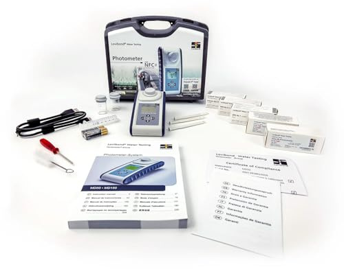 Lovibond MD150 Multiparameter-Photometer - Professionelles Wasseranalysegerät - IP67 - NFC & USB-C - Tabletten-Reagenz - Pool Trink- & Abwasseranalyse (Chlor, Brom, pH, CyA, TA + Ca)
