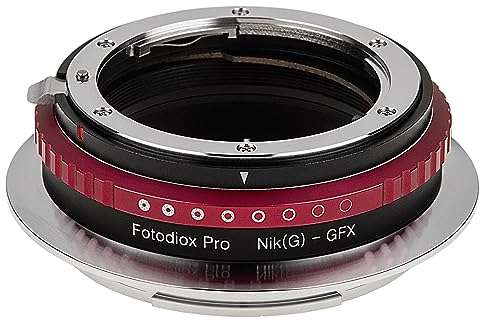 Fotodiox Pro Lens Mount Adapter Compatible with Nikon F-Mount G-Type Lenses on Fujifilm GFX G-Mount Cameras