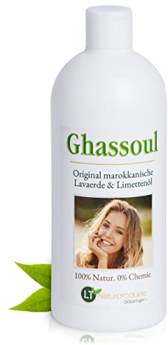 Lavaerde/Ghassoul | Original aus Marokko | 500ml Fertigmischung Limettenduft | zur chemiefreien Haarwäsche, Körperpflege & Peeling