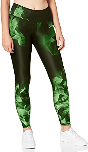 Winshape Damen Functional Power Shape Tights AEL102 mit Anti-Rutsch-Effekt, saphir, Winshape Slim Style, Fitness Freizeit Sport Yoga Workout