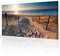 decomonkey - Impression sur Toile Plage 120x40 1 Pièce - Tableau Décoration Appartement Cadre en Bois Déco Salon Peinture sur Toile Paysage mer nature paysage sable plage eau coucher de soleil