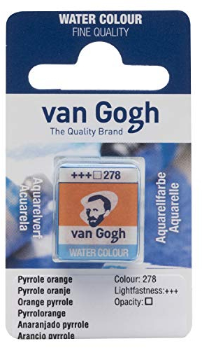 Van Gogh Aquarellfarbe, halbes Näpfchen, Pyrrolorange 278