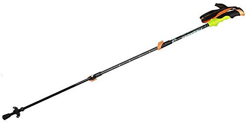 Trekking Poles Carbon Fiber Rod Body, TPR+EVA Handle Material, Ultra-light 200g, Tungsten Steel Rod Tip, green