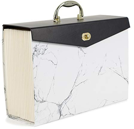 U Brands Fashion Expanding File Folder, Legal Size, 19 Pocket