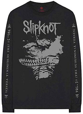 Slipknot T Shirt Subliminal Verses Band Logo Official Black Long Sleeve Unisex M