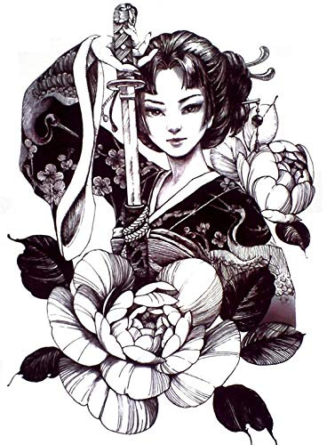 Japanische Geisha Tattoo Japan Design Tattoo Fake Tattoo Th698