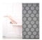 Relaxdays Duschrollo, 80x240 cm, Seilzugrollo für Dusche & Badewanne, Badrollo wasserabweisend, Decke & Fenster, grau