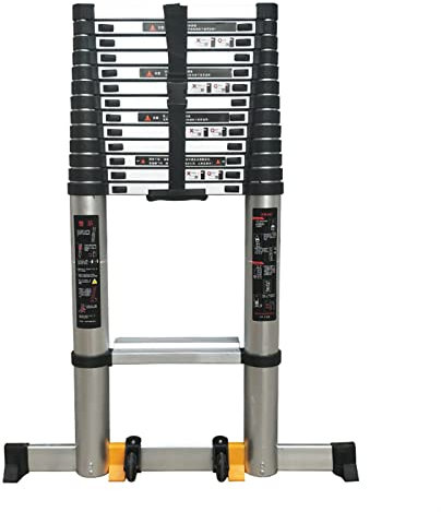 XHP Scala telescopica Alta 3 m 4 m 5 m 6 m 7 m 8 m Scala telescopica in Alluminio Estensibile Scala Multiuso Pieghevole Estensibile per la Salita a soppalco per la casa del Costruttore di tetti