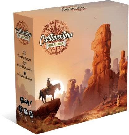 Blam! Cartaventura: Oklahoma Gesellschaftsspiel – kooperatives Spiel – in Familie, Freunden oder Solo, von 1 bis 6 Spielern, ab 10 Jahren, 60 Minuten