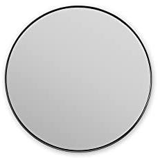 Brabantia - Mindset Bathroom Mirror - 5x Zoom for Precise View - Magnetic Holder - Removable Mirror - Wall-Mounted - Corrosion Resistant - Fixing Materials Included - Infinite Grey - ø 20.4 cm