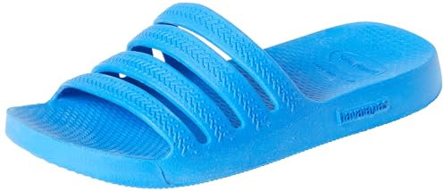 Havaianas Unisex Kid's Stradi (Mini Me) Slide, Blue Star, 13 Child UK Wide