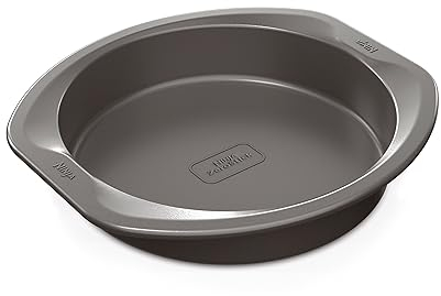 Ninja Foodi ZEROSTICK runde Kuchenform, 22 cm, antihaftbeschichtet, langlebig, robuste Kuchenform, aus aluminisiertem Stahl, grau, B30308EUUK