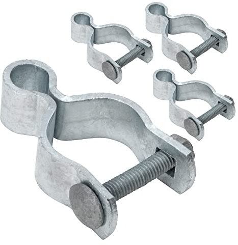 VIVIDA 1-5/8 Chain Link Female Gate Hinge, Female Gate Hinge, Metal Gate Hinge for Chain Link Fence, for 1-5/8 OD Post/Pipe, Chain Link Gate Hardware, 4 PCS