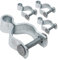 VIVIDA 1-5/8 Chain Link Female Gate Hinge, Female Gate Hinge, Metal Gate Hinge for Chain Link Fence, for 1-5/8 OD Post/Pipe, Chain Link Gate Hardware, 4 PCS