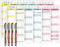 TOBJA abwischbarer Wandkalender 2026 A4 - Bunter Jahresplaner 2026 abwischbar, inkl. 4 Stifte. Tafelkalender 2026, Robuster Kalender A4 (abwischbar +4 Stifte)