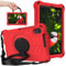 Per Huawei MatePad T8 2020 Custodia per bambini da 8 pollici, motivo ragnatela EVA schiuma, con anello maniglia stand e tracolla custodia per tablet per Huawei T8 2020 8 pollici, rosso