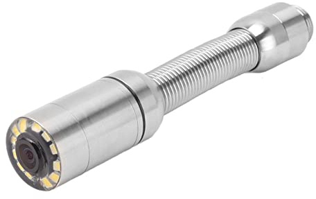 Accessori per telecamera di ispezione tubolare , testa di ispezione tubo professionale , vista a 140 gradi , 23 mm , resistente alla ruggine , con 12 luci LED per camera tubolare