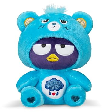 Care Bears - Badtz-Maru Dressed As Grumpy Bear 8 Fun-Size Plush, Blue - Soft, Huggable Bestie! – Good for Girls and Boys, Employees, Collectors, Ages 4+
