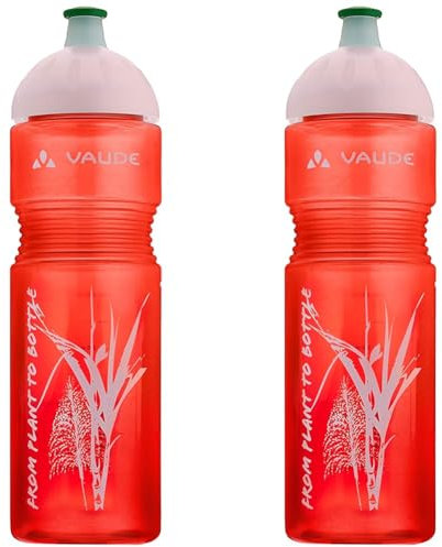 VAUDE Trinkflaschen Bike Bottle Organic, 0,75l, red, one Size, 30376 (Packung mit 2)
