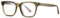 kachawoo Blaues Licht Blocking Gläser für Männer Frauen Mode Gläser Rahmen TR90 Eyewear Square Brillen (brown with clear)