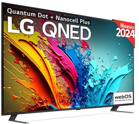 LG 86QNED85T6C 86, 4K QNED, Smart TV, HDR10, WebOS24, Serie 85, Procesador Alta Potencia, Dolby Digital Plus, Gaming