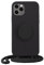Just Elegance x PopSockets Compatible with iPhone 11 Pro Max, Mobile Phone Case with Strap, Protective Case with Chain, Removable Cord (Black)