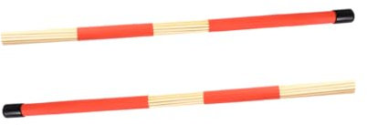 Toyvian Baquetas De Madera Para Jazz y Folk Varillas Suaves y Cepillo De Tambor Para Tambor De Madera