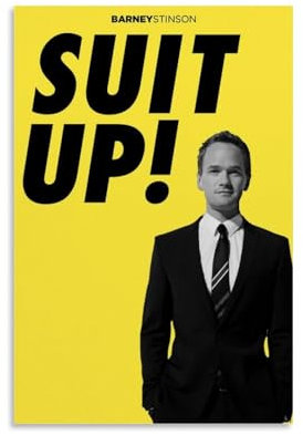 EGLOBICH Wandposter How I Met Your Mother, Wandkunst, dekoratives ästhetisches Leinwandposter, 40 x 60 cm, Unframe-How I Met Your Mother