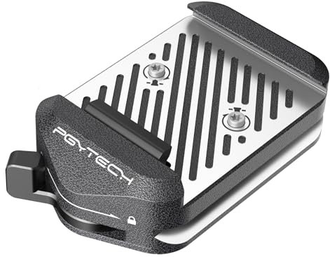 PGYTECH Quick Release Clamp V2, Compatible for Arca Swiss Plate Camera Mount Adapter with 1/4 to 3/8 Screw Thread for Tripods/Gimbals/Sliders/Stabilizers(Only Clamp)