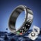 YD LIFE Smart Ring für Herren Damen - LED-Anzeige Tiktok Scroll Ring Schlaftracker Herzfrequenz SpO2 Messer Kalorie Distanz-Tracking Remote-Auslöse, Kompatibel mit iOS/Android (Schwarz, #8-18.2mm)