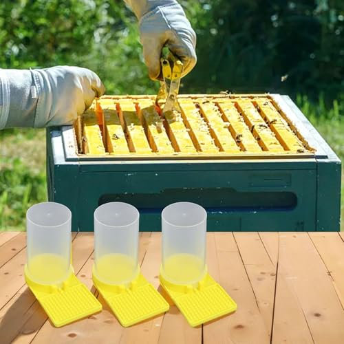 Wasserspender für Bienen, 3 Stück, Bienentränker, entworfen für Bienenstockeingänge, sorgt für einfachen Zugang zu sauberem Wasser