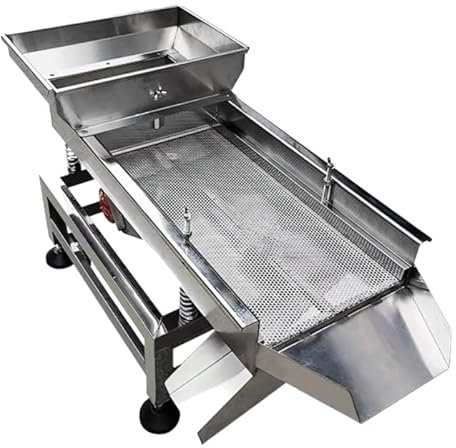 Linear Vibrating Screening Machine for Plastic 2 Layer Soil Sifter Sieve Machine