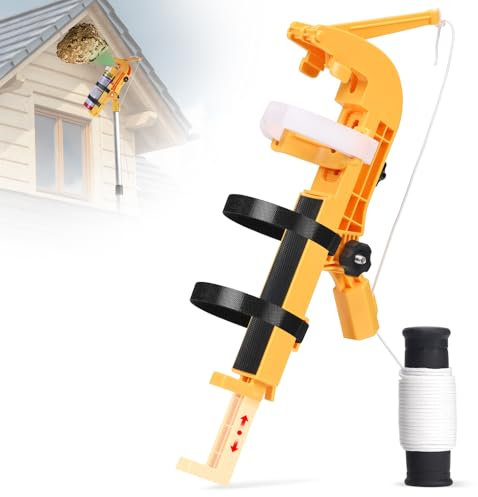 Verbesserte Spraydosen Verlängerungs Adapter für Wespenspray/Hornissen/Bienenspray, Großer Reichweite Sprühdosen Verlängerung für Aerosoldose, Sprühfarbe, Baumscheiben-Fensterreinigungsspray (Gelb)