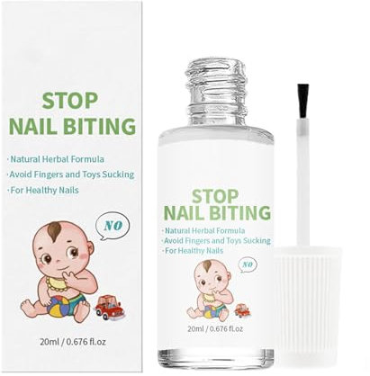 NLFOX Quick Drying Stop Nail Biting - Stop Biting Nails For Children - Nail Biting Prevention - Effectively Stop Biting Nails And Thumb Sucking - For Adults & Children Clear Nail Varnish