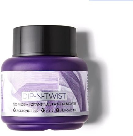 Dip & Twist Nail Polish Remover – Quick & Gentle Nail Paint Remover | No Cotton Needed | Nourishing Formula | 40ml