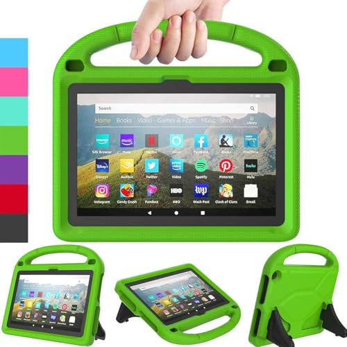 DICEKOO Case for iPad Tablet 10-inch 2023 Release, Rugged Shockproof Protective Cover, Adjustable Stand - Green