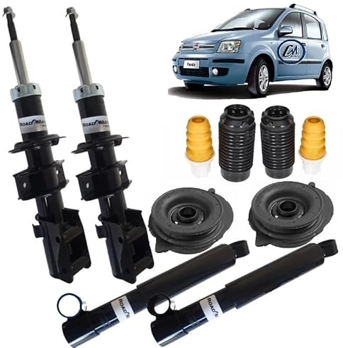 KIT 4 AMMORTIZZATORI MONROE ROADMATIC + SUPPORTI + TAMPONI PER PANDA 169