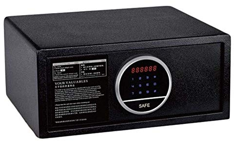 und langlebiger für Feuer- und Wasserdepots, elektronischer, digitaler, versteckter Wand-/Bodenverankerungs- im Home-Office-Design (Farbe: Schwarz 1).