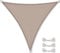 CelinaSun Sonnensegel wasserdicht inkl Befestigungsseile Premium PES wasserabweisend imprägniert Dreieck gleichseitig 3 x 3 x 3 m Taupe