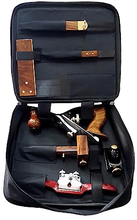Werkzeugset für Schreiner, Tischler, Zimmerer, Holzbearbeiter – Aufeinander abgestimmte Auswahl – Ideal für passionierte HANDWERKER – 7-teilig – C341295