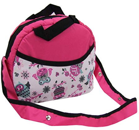 BAMBINIWELT Wickeltasche, Tasche, Babytasche für Buggy oder Kinderwagen KLEIN (Eule $1)