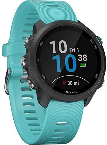 Garmin Forerunner 245 – GPS-Laufuhr mit Trainingsplänen, speziellen Lauffunktionen und detaillierter Trainingsanalyse. 1,2“ (3 cm) Farbdisplay, Akkulaufzeit bis zu 7 Tage, wasserdicht, Generalüberholt