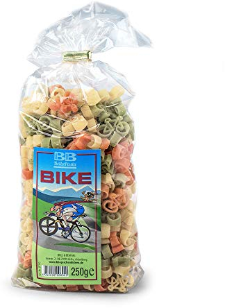 Monsterzeug Fahrrad Nudeln, Bunte Pasta, Fahrradfahrer Geschenk, Durum-Hartweizen, 250 Gramm