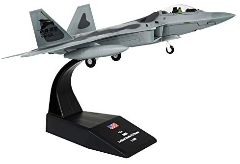 Lose Fun Park 1:100 Modello di Aereo Militare F-22 Raptor Diescast Fighter Modello di Aereo da Caccia in Lega