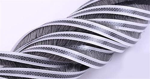 Pangyoo PYouo-Sealing strip Aluminum Sliding Door Window Groove Nylon Pile Brush Seal Weatherstrip 7mm * 8mm, Efficient sealing
