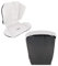 TWISTSHAKE Sitzauflage und Fußsack Set für Tour Kinderwagen, Schwarz