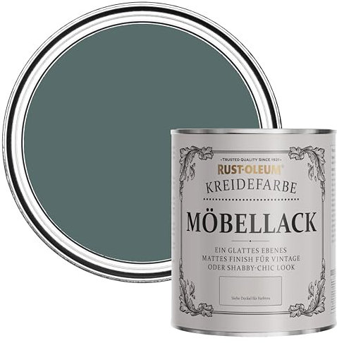 Rust-Oleum Green Upcycled Furniture Paint in Chalky Finish - Deep Sea 750ml