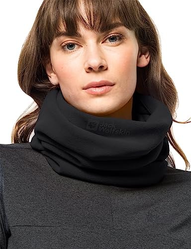 Jack Wolfskin REAL Stuff Loop Schal, Black, ONE Size